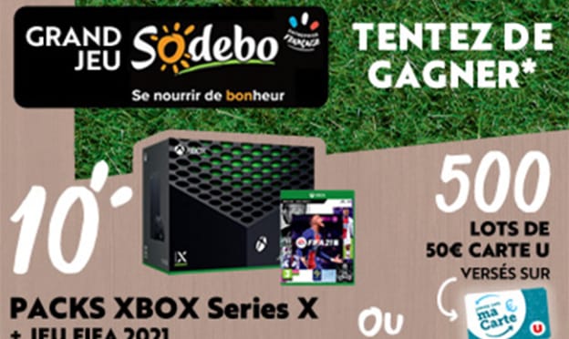 Magasins U Jeu Sodebo à code