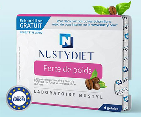 échantillons de compléments alimentaires Nustydiet