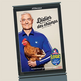 Affiche publicier Didier des champs gratuite, offerte par Loué