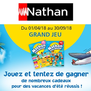 Jeu Réussir avec Nathan : 40 billets d’avion et 1060 autres lots