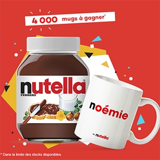 Opération Mug Nutella offert avec Carrefour