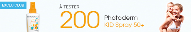 Testez gratuitement le spray Photoderm Kid de Bioderma