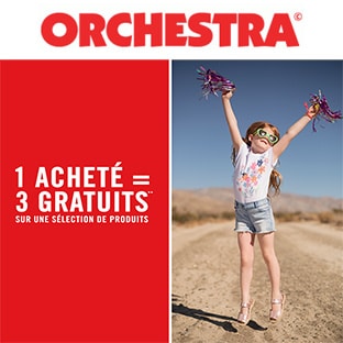 Promo Orchestra : 1 article acheté = 3 gratuits