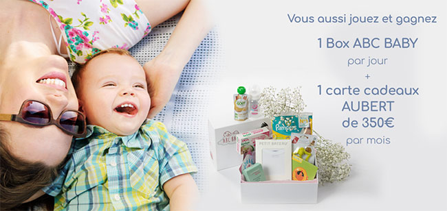 Les cadeaux à gagner avec ABC Baby