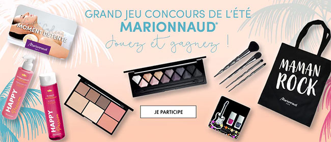 Les cadeaux à gagner avec Marionnaud