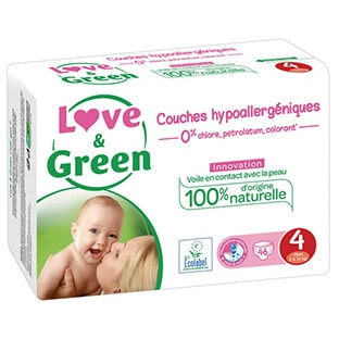 Promo Carrefour : Couches Love & Green pas chères