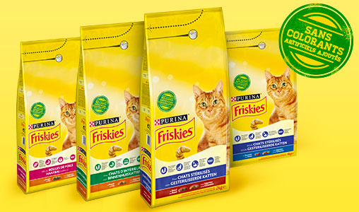 sachets gratuits de croquettes Purina Friskies Chat Stérilisé