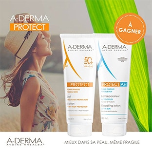 Jeu A-DERMA : 130 lots de 2 soins solaires Protect à gagner