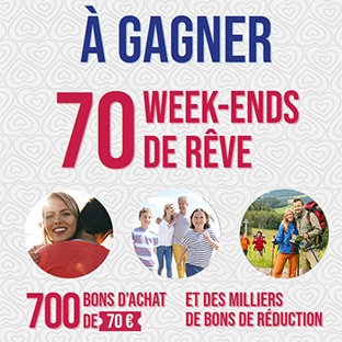 Jeu Sopalin 70 ans : 70 week-ends et + de 719’000 lots à gagner