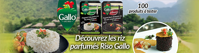 testez gratuitement le riz Riso Gallo avec CVous