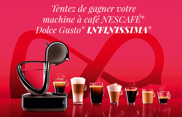 machines à café Infinissima de Dolce Gusto à gagner