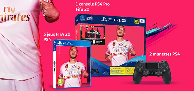 Les cadeaux à gagner au jeu FIFA d'Auchan