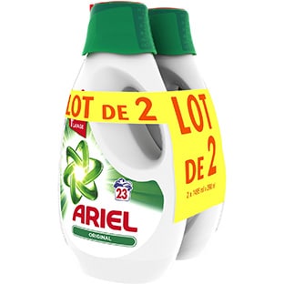 Promo Intermarché : Lot de 2 bidons de lessive Ariel à 3,58€