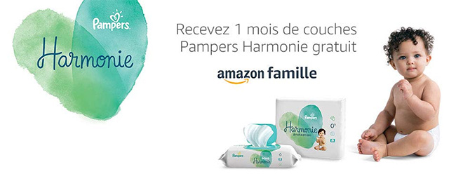 Promotion Liste de naissance : cadeau Pampers Harmonie