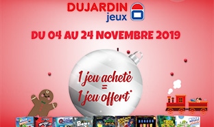 ODR Dujardin Noël : 1 jeu acheté = 1 offert (100% remboursé)