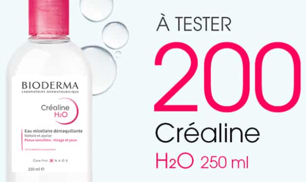 Test Bioderma : 200 eaux micellaires Créaline H2O gratuites