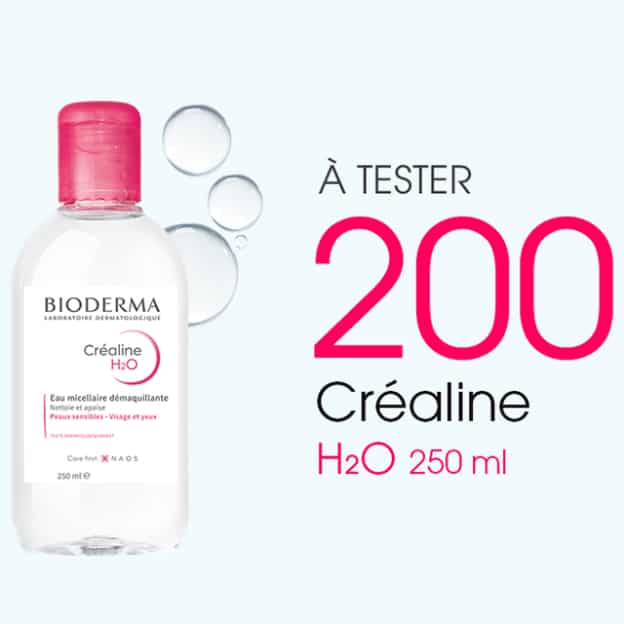 Test Bioderma : 200 eaux micellaires Créaline H2O gratuites