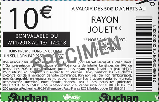 auchan 50 jouet