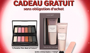 Cadeau Nocibé : Palette de fards ou kit mains GRATUIT