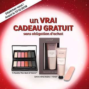 Cadeau Nocibé : Palette de fards ou kit mains GRATUIT