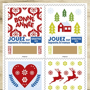 LaPoste.fr Voeux : Jeu Timbres à Gratter