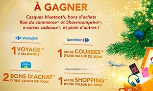 Jeu de Noël Carrefour : 304 cadeaux et 500’000 réductions