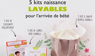 Jeu La Boîte Rose : 5 kits de naissance lavables à gagner