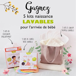 Jeu La Boîte Rose : 5 kits de naissance lavables à gagner