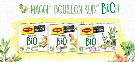 testez gratuitement le nouveau Bouillon KUB BIO de Maggi