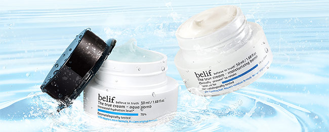 échantillon de crème Aqua Bomb ou Moisturizing Bomb de Belif