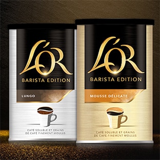 Test Sampleo : 600 packs L’OR Soluble Barista Edition gratuits
