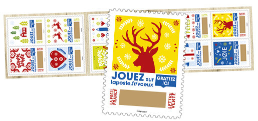 Timbres à gratter La Poste