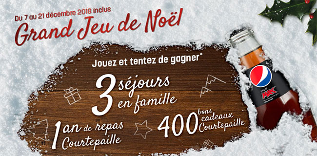 cadeaux du grand jeu de Noël de Courtepaille