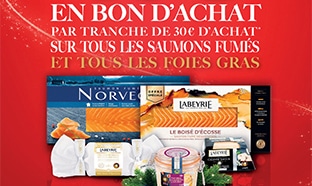 Carrefour : 30€ d’achat de saumons et foies gras = 10€ offerts