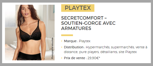 Tentez de tester gratuitement les soutiens-gorge Playtex Secret Comfort