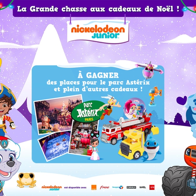 Jeu Noël Nickelodeon Junior : Séjour Astérix et lots à gagner