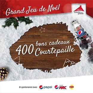 Jeu Noël Courtepaille : 3 séjours et 401 cadeaux à gagner