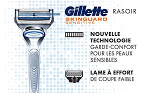 Test Gillette : 200 rasoirs SkinGuard Sensitive gratuits