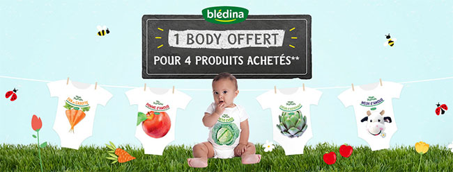 Jusqu’à 5 bodys offerts sur Bodybledina.com