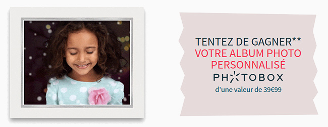 Tentez de remporter un livre photo personnalisé Photobox