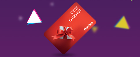 cartes cadeaux Auchan de 100€ à gagner