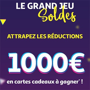 Jeu Soldes d’hiver Auchan : 10 cartes cadeaux de 100€ à gagner