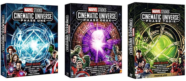 Coffrets DVD Marvel Studios Cinematic Universe moins chers