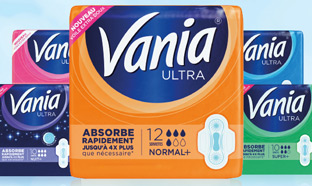 Test Vania : 4000 packs gratuits de serviettes + échantillons