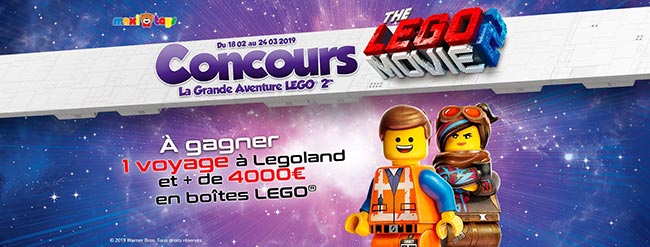 voyage et boîtes de Lego à remporter avec Maxitoys