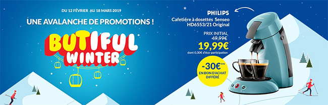 offre de remboursement BUT Senseo Philips moins chère