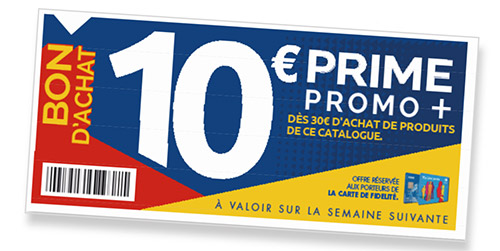 coupon d'achat Pime Fidélité Carrefour : 10€ offert 