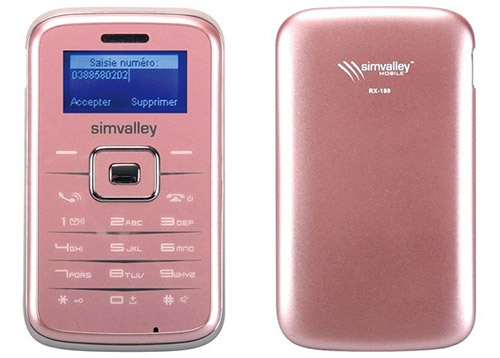 Téléphone portable Pico Inox RX-180 de SimValley gratuit