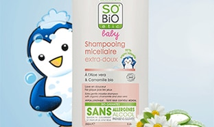 Test SO’BiO étic : 100 shampooings micellaires extra-doux Baby gratuits