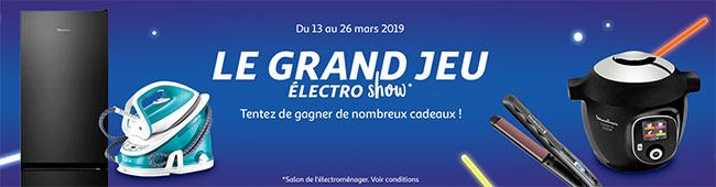 Les cadeaux du Jeu Electro Show d’Auchan